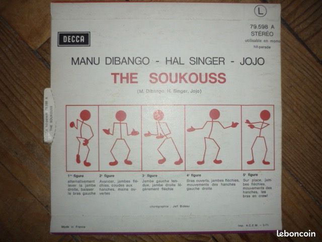 45T MANU DIBANGO / the soukouss (image 2)
