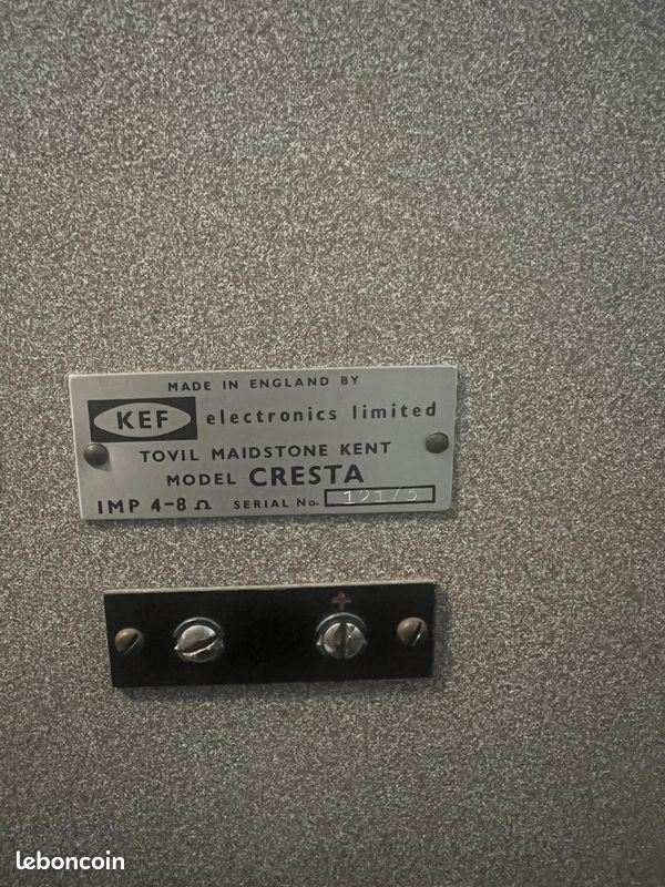 Enceintes vintage KEF Cresta 1969 (image 5)