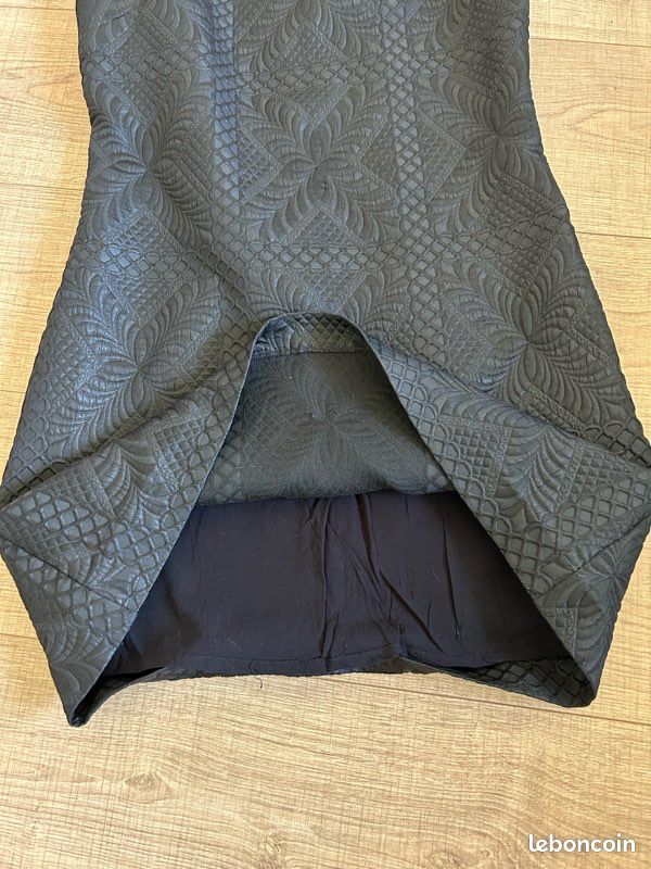 Robe Grise Argentée Naf Naf - Taille 38 - Sans Manches, Longueur Genou - Neuf Sans étiquettes - Jamais Portée