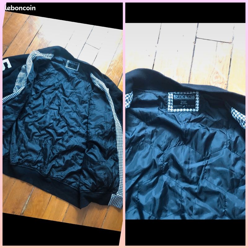 Blouson noir Staple XXL (image 3)