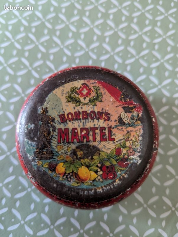 Boîte Ancienne Bonbons MARTEL - Dragées Au Miel De Bretagne (Nantes)