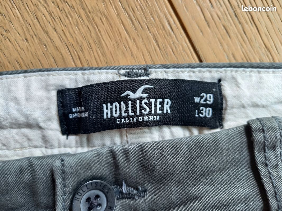 Pantalon Hollister Vert foncé 16 ans (image 2)