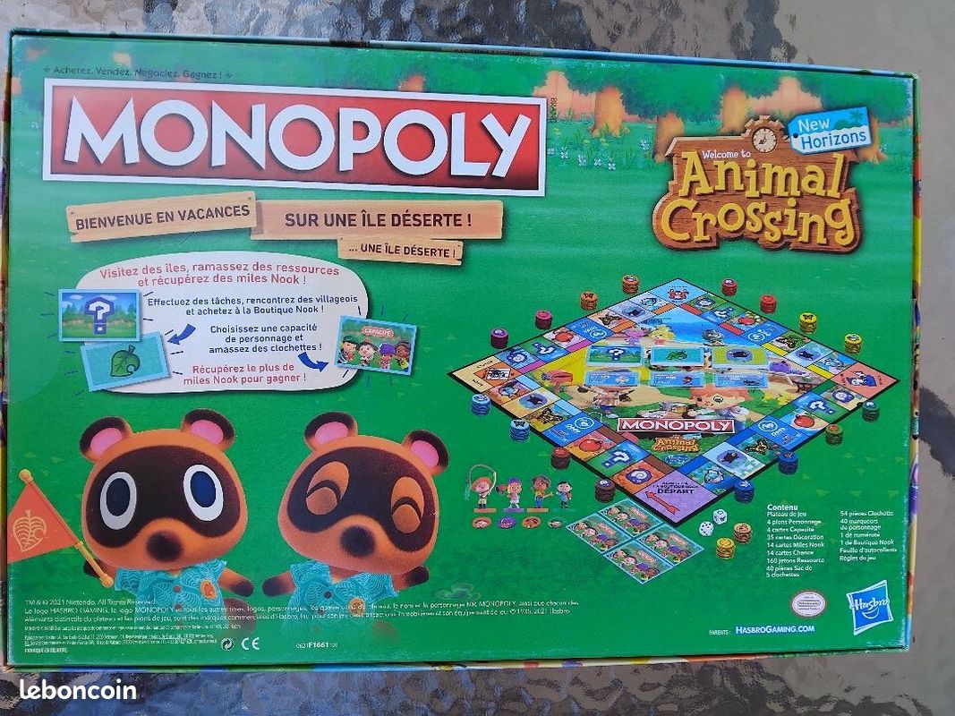 Monopoly édition Animal Crossing New Horizons – Version Française, Neuf, 2 Joueurs Minimum