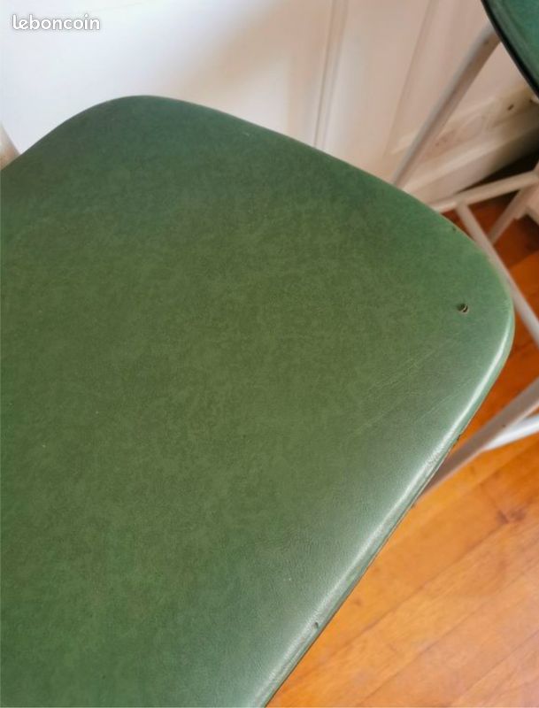 Lot de 2 chaises hautes vintage pour bar (image 4)