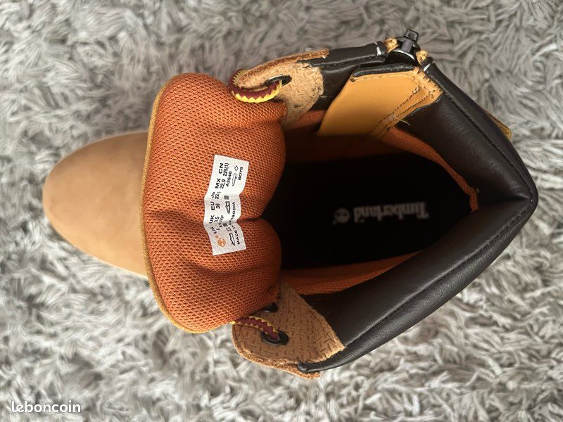 Timberland Davis Square 6-Inch Side Zip Junior A1UXF Wheat (image 6)