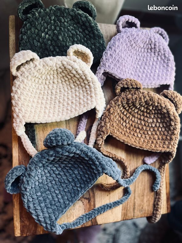 Crochet Phildar Bonnet BÃ©bÃ© Tuto Bonnet Bébé Bonnet BÃ©bÃ© Point