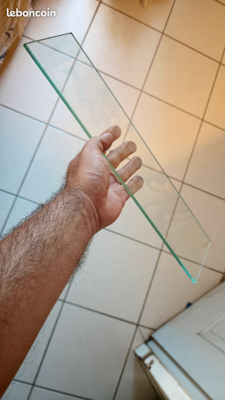 Lot de plaques d'étagères en verre transparent (bricolage / déco) (image 2)
