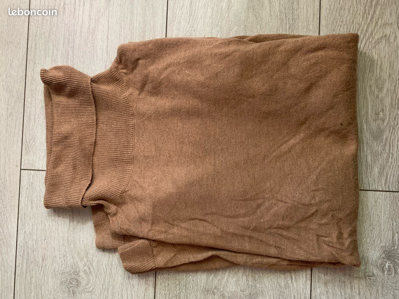 Pull léger col roulé beige EDC Taille S Vêtements