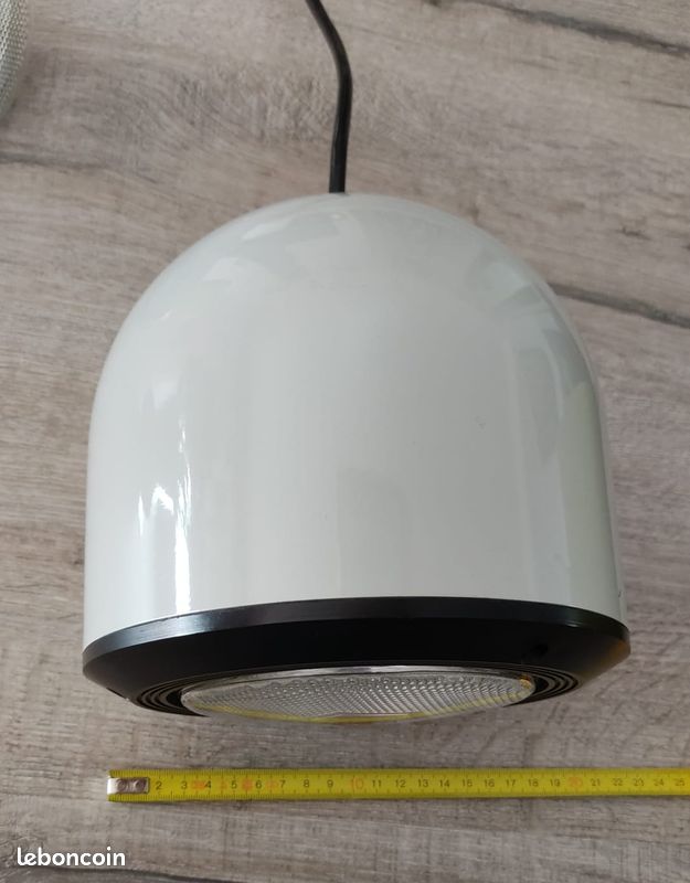 Luminaire suspension design vintage blanc (image 1)