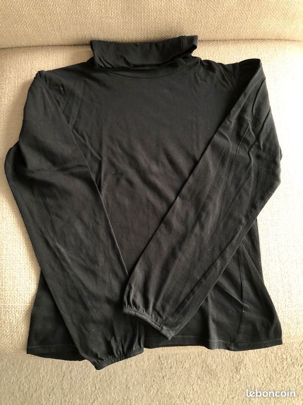 Col roulé noir taille 40 (image 1)