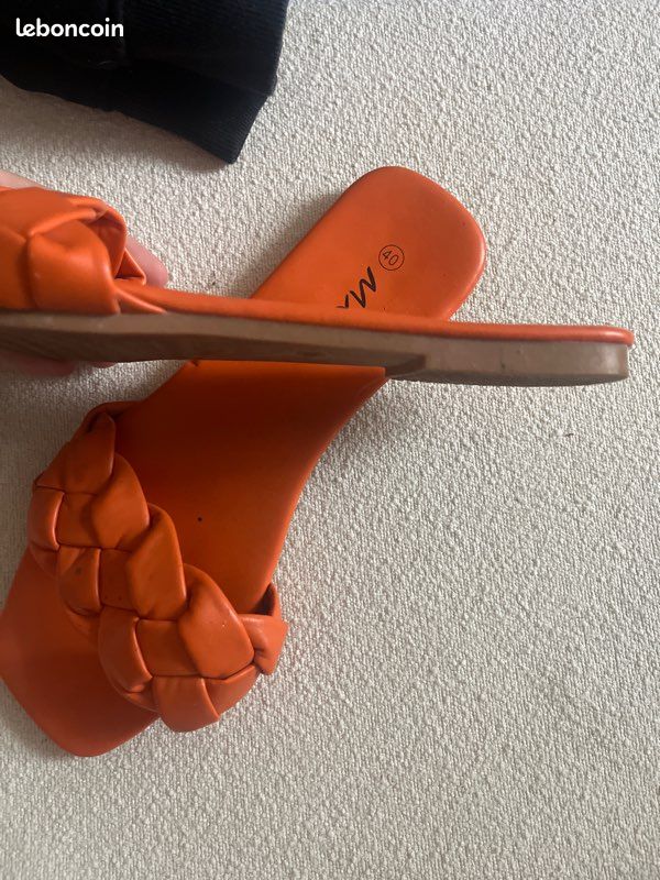 Claquette d’été orange (image 2)