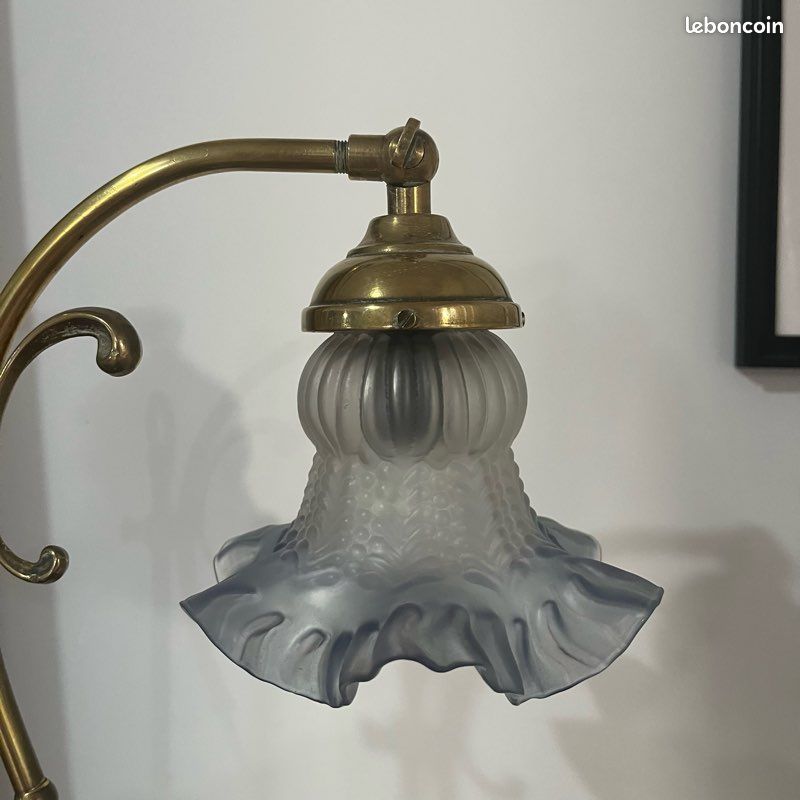 Lampe tulipe en laiton (image 6)