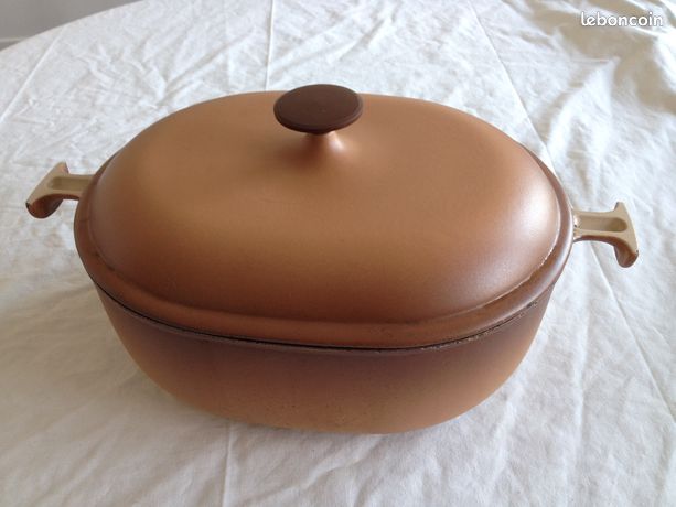 Ancienne Cocotte Le Creuset Fonte Marron N 18 Cuisson Cuisine