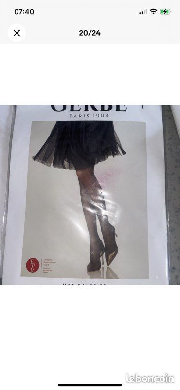 Gerbe 37 paires de collants et bas taille 1 (image 13)