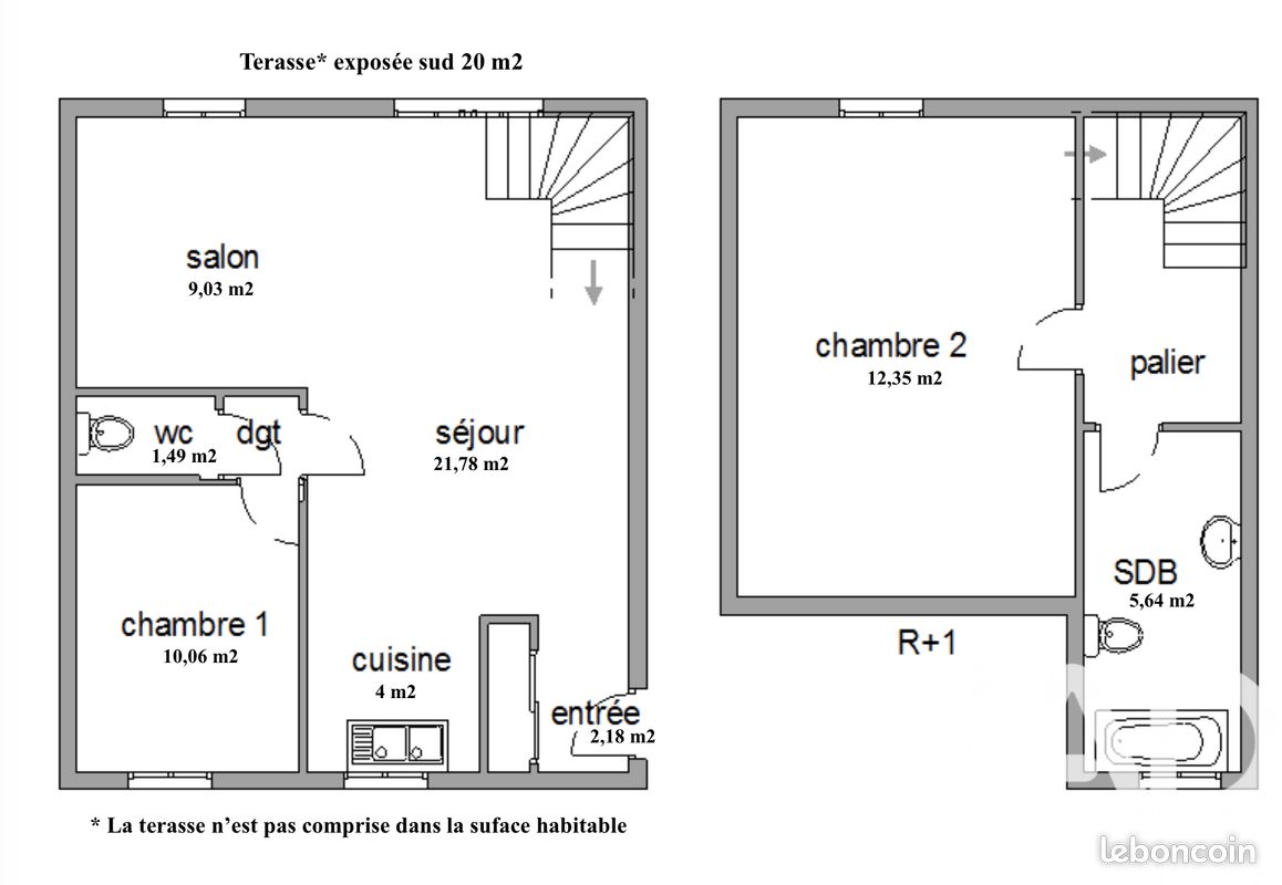 Appartement 3 pièces 69 m² · à Plouha · 69 m² · 208 950 €