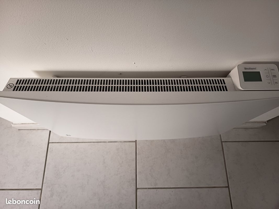 Radiateur électrique Fixe à Inertie Sèche Céramique 1500W Bestherm ARIA Horizontal Blanc 86854498