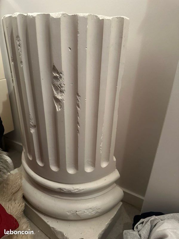Console blanche haute en pierre blanche peu se mettre dans un couloir chambre salon (image 1)