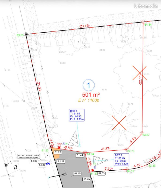 Terrain 501 m² · à Melesse · 501 m² · 158 600 €