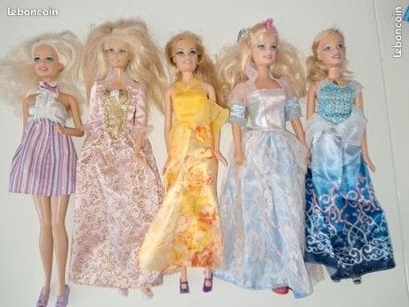BARBIE lot de 5 poupées (image 1)