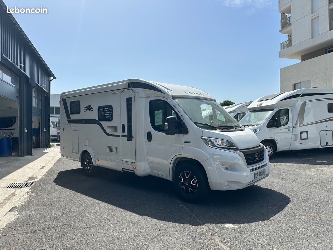 PRIX CANON Profilé Lits jumeaux largeur2m14 Laika Kosmo Compact 9 + Panneau Solaire + TV + Caméra de recul + 6m65 + Soute Garage + 14 281kms + charge utile 942KG (image 1)