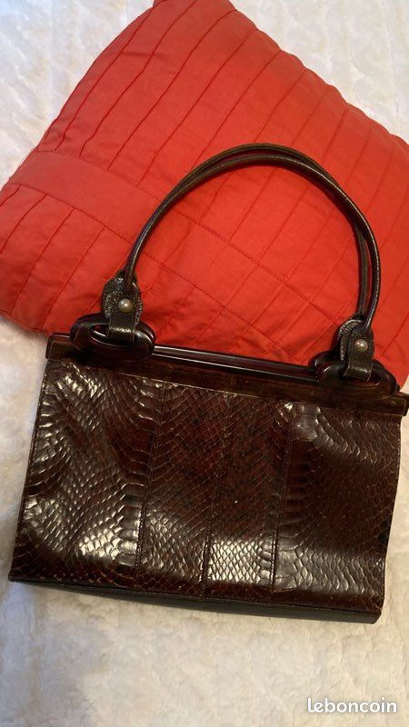 Grand sac a main 24h cuir vintage italien naturel JOSE