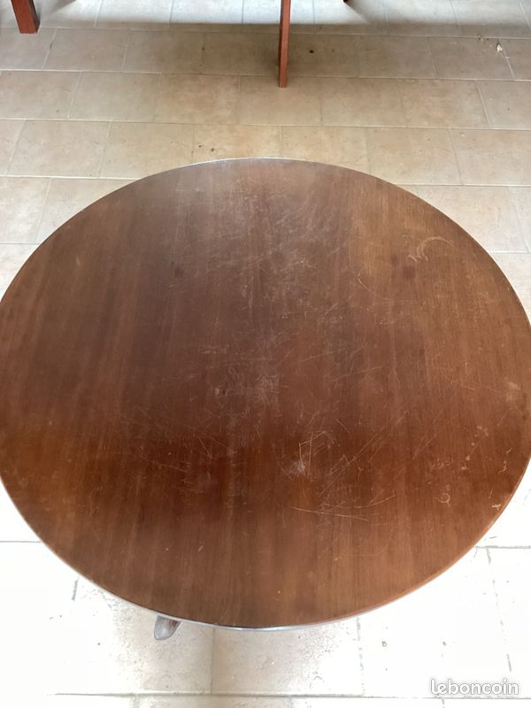 Table ronde bois (image 1)