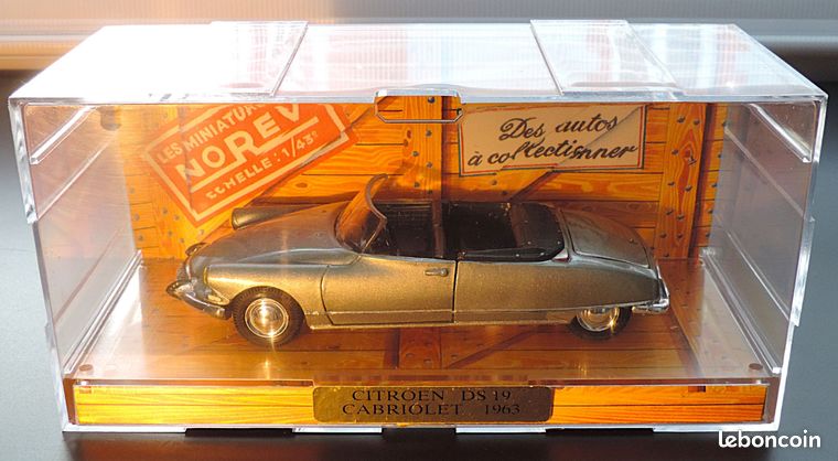 NOREV CITROEN DS 19 CABRIOLET 1971 gris bleuté 1/43 #157025 IN BOX EUR