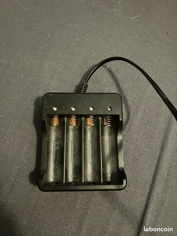 Chargeur de piles rechargeable + adaptateur secteur (image 1)