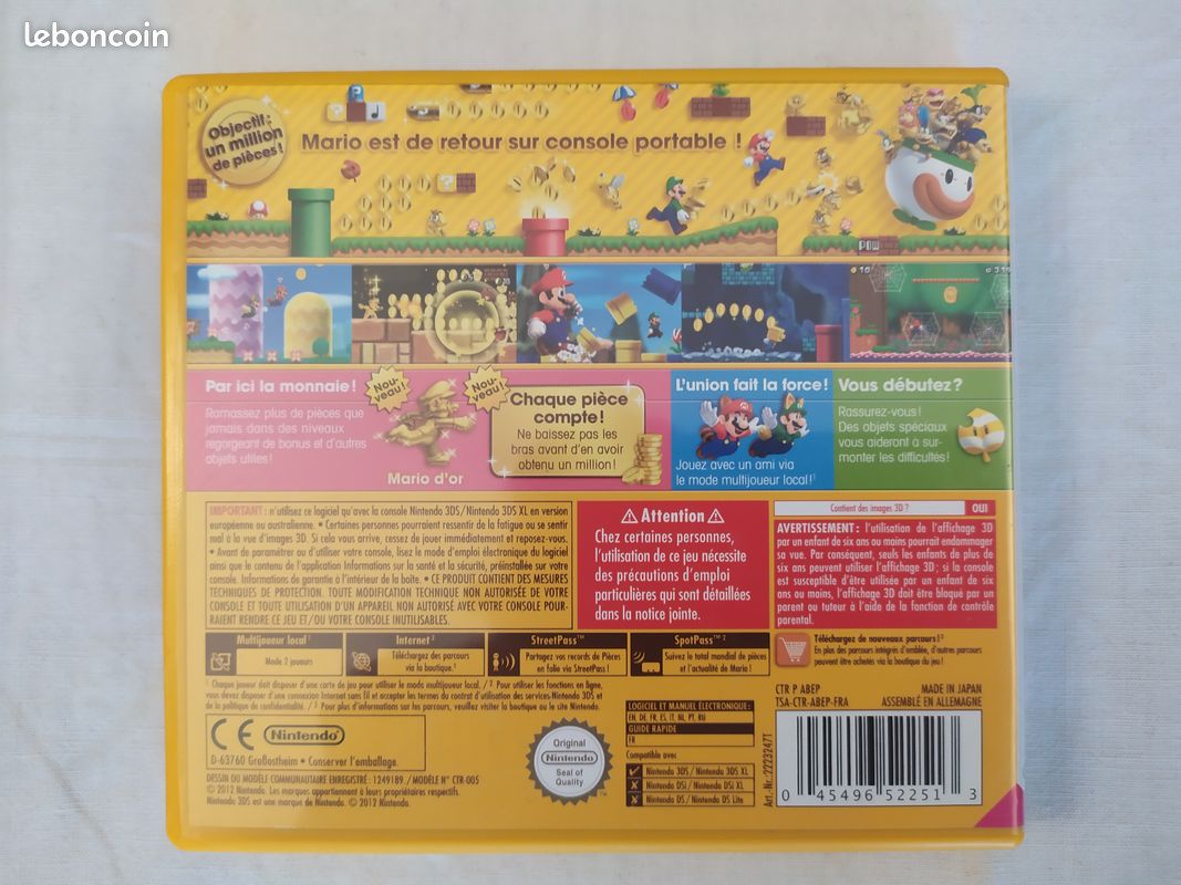 Jeu "New Super Mario Bros. 2" / Nintendo 3DS (3DS) (image 2)
