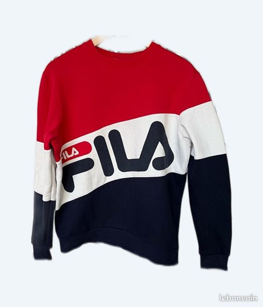 HOT Sweat Shirt Fila Sweats Pull Fila Noir Blanc Rouge Sweat