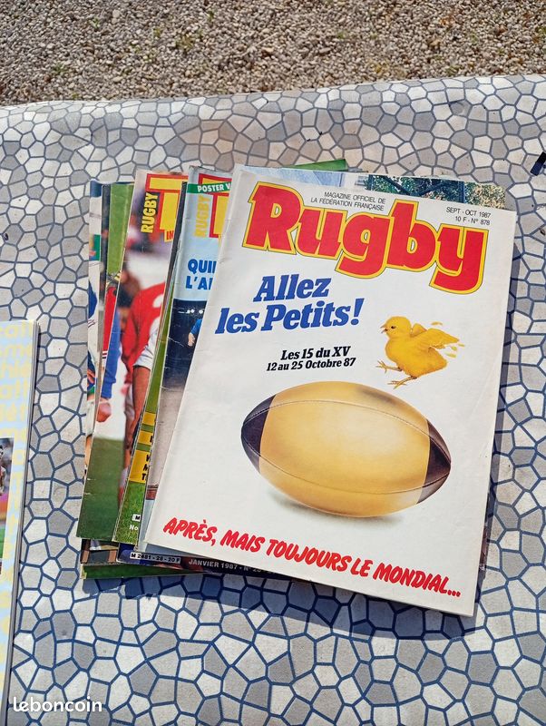 Lot de 8 magazine rugby et drop - Collection