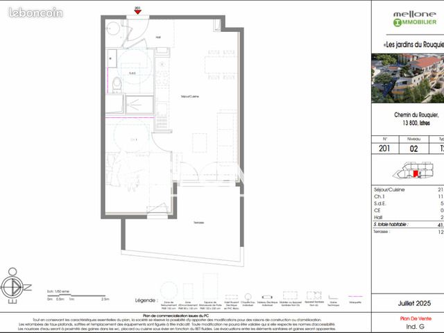 Appartement 2 pièces 41 m² · à Istres · 41 m² · 776 €/mois