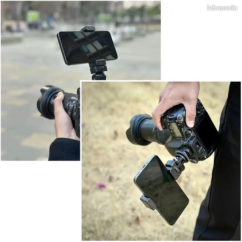 📸 1 Support de téléphone universel et 1 adaptateur griffe flash pour appareil photo – Neufs (image 16)