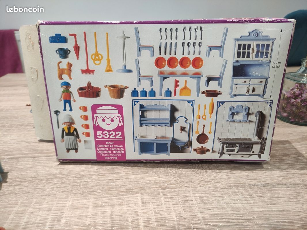 PLAYMOBIL vintage série rose époque 1900 cuisine set 5322 de