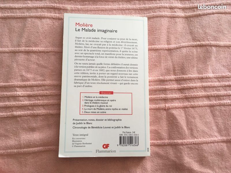 Le malade imaginaire, Molière comme neuf (image 2)