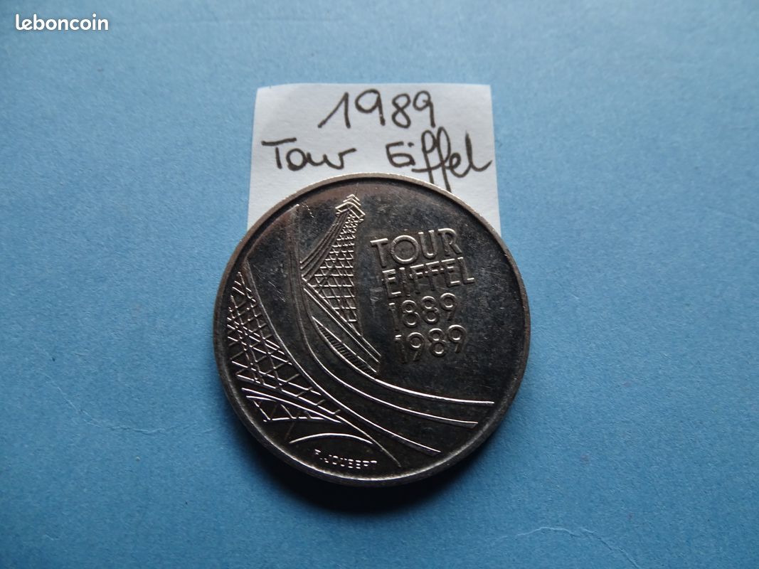 Pièce 5 francs Tour Eiffel 1989 - Collection