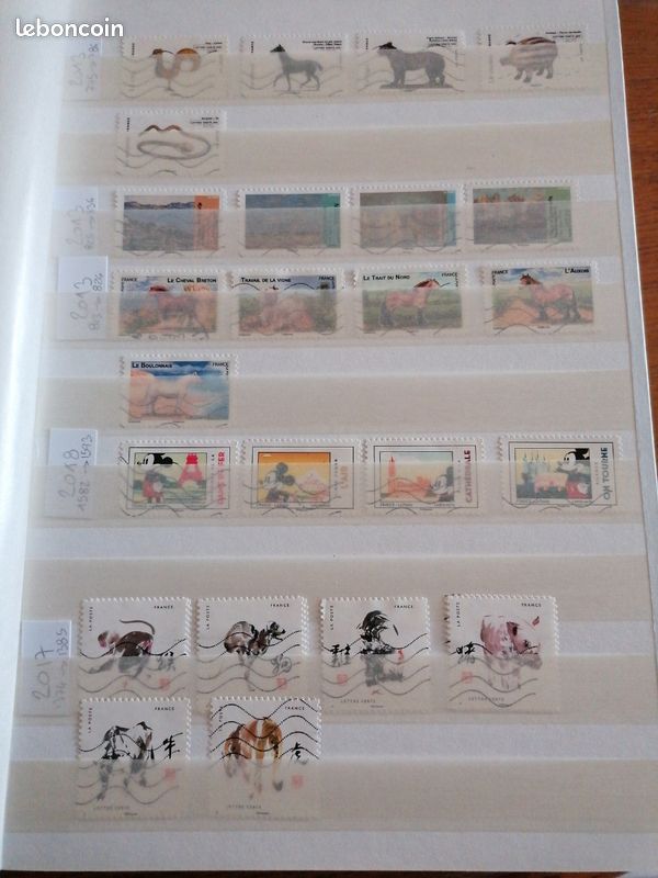Timbres adhésifs français (image 1)
