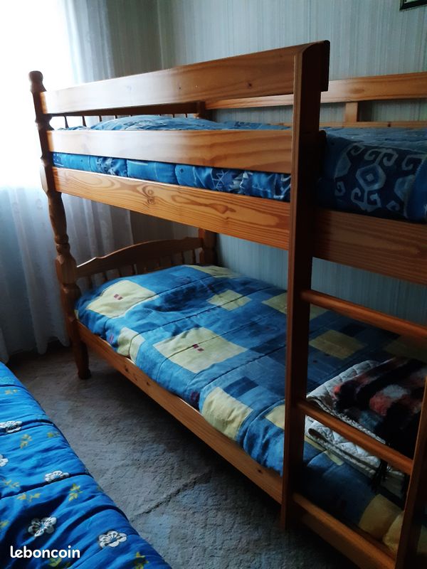 Lit jumeau en bois massif (image 2)