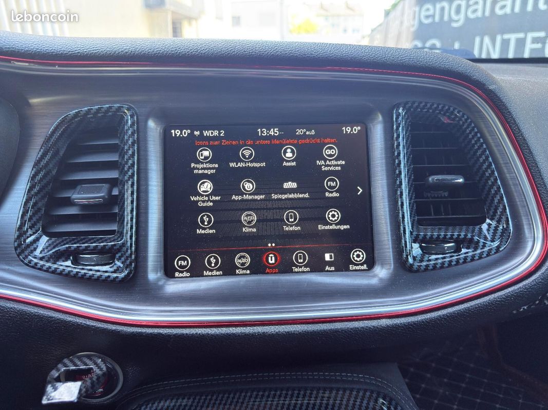 Dodge CHALLENGER R/T V8 5.7 HEMI 377 ch – CarPlay – K&N – Échappement sport – R20 (image 22)