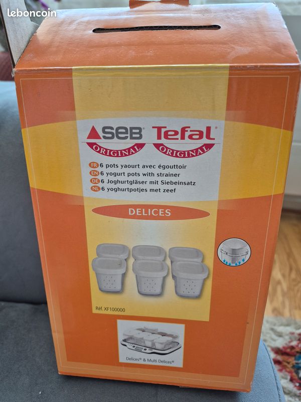 Lot 6 pots yaourt avec égouttoir Delices/Multi Delices SEB TEFAL (image 5)