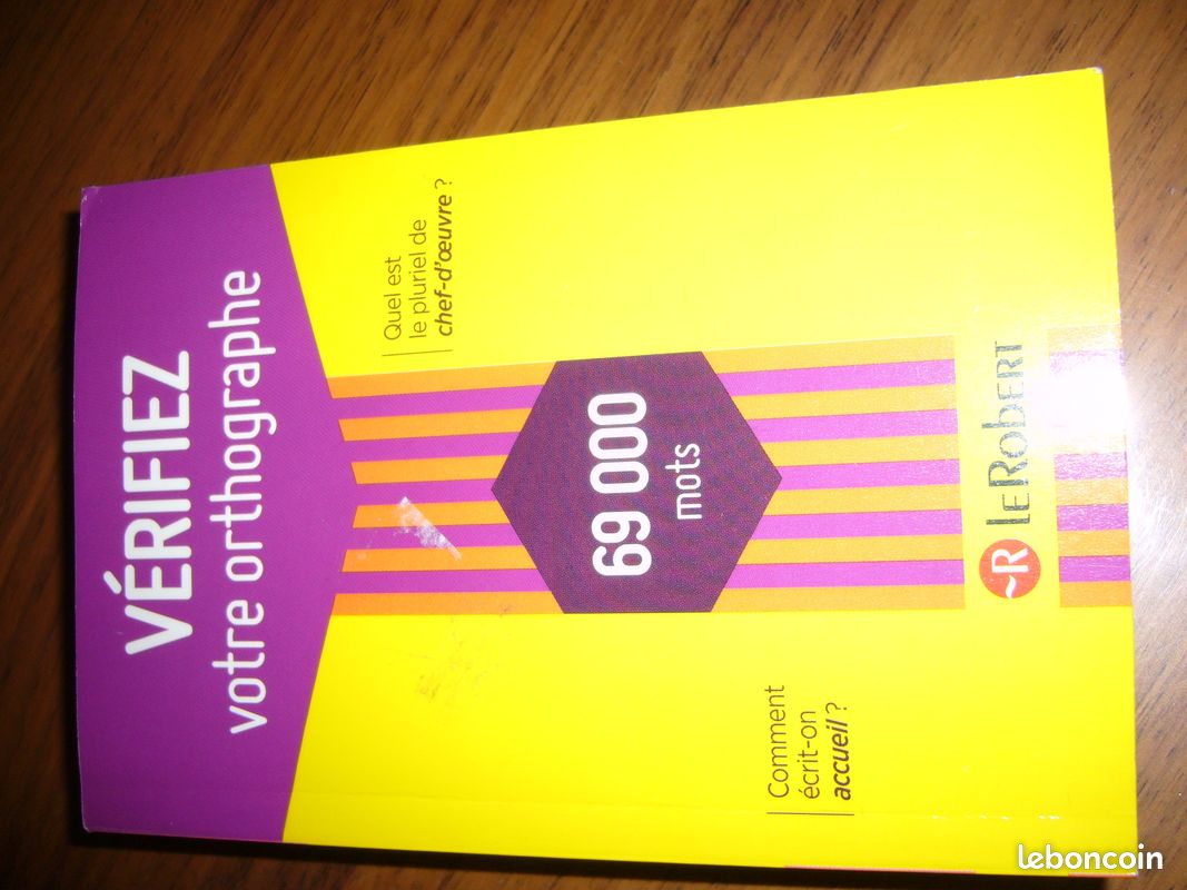 Livre Verifiez votre orthographe 69 000 mots/neuf (image 1)