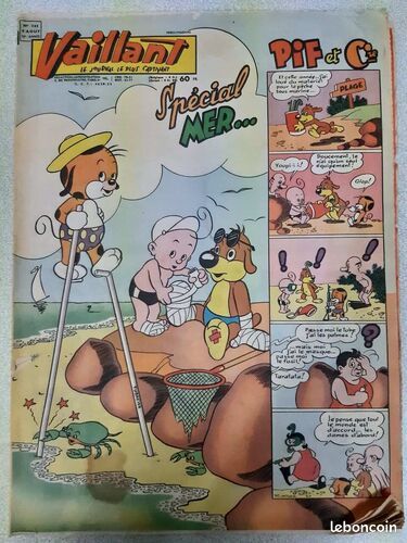 [Bande dessinée] Vaillant Nº743 - journal plus captivant - Etat correct (image 1)