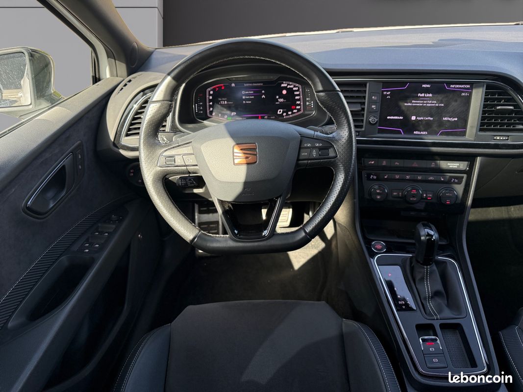 SEAT LEON 2.0 TSI 290 CUPRA CARBON EDITION DSG 290Ch Garantie 12 mois - Entretiens Seat - Toit Ouvrant - Sièges chauffant - Palette au volant - Caméra (image 13)