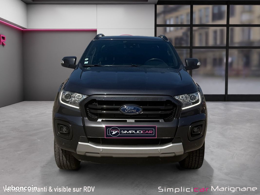 Ford ranger double cabine 2.0 ecoblue 213 bv10 wildtrak hardtop attelage cuir chauffant garantie 12 mois (image 8)