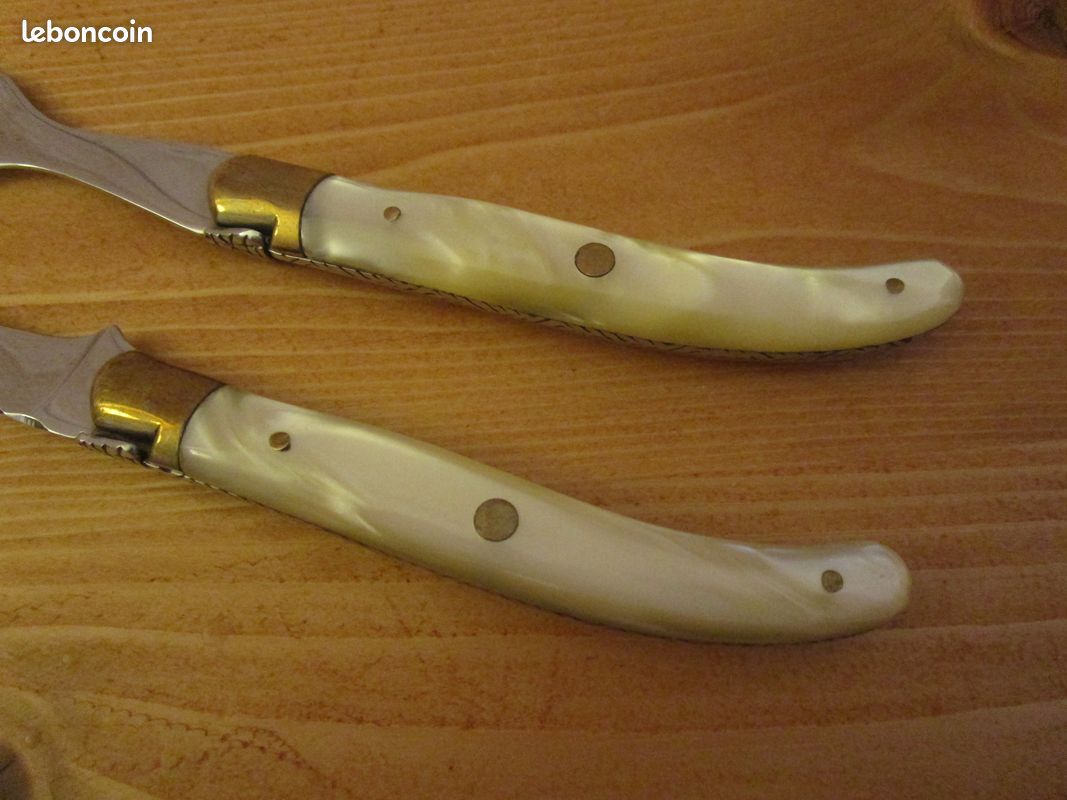 Service à Foie Gras Laguiole : Couteau Et Palette - Fabrication Française, Bois Et Inox