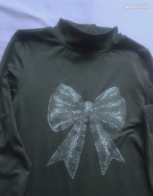 Robe noire à manches longues 38 (image 2)