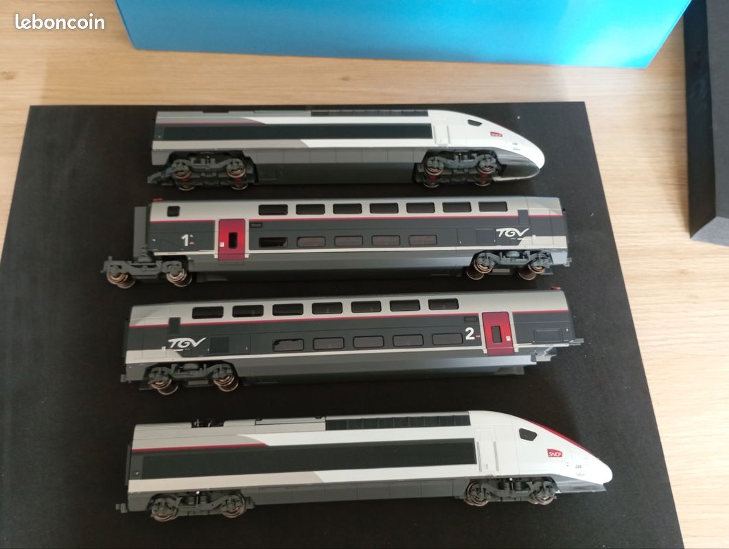 Rame TGV Jouef 7 Éléments Euroduplex HJ2362 + HJ3004 + HJ3005 – Neuf Rare