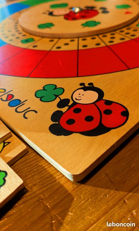 Impulse Coccinelle-Compte – Concept Montessori – Jouet éducatif En Bois – Comptage 0 à 10 – Sac De Rangement En Feutre – Dès 2 Ans