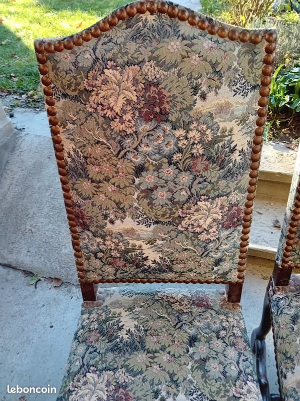 2 chaises de style assise et dossier tissus (image 3)