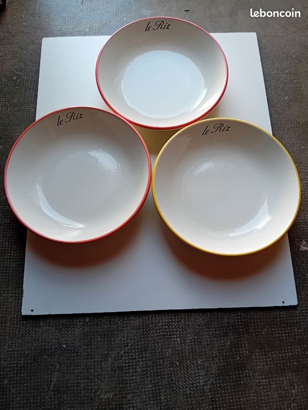 Lot 3 grandes assiettes le riz à venir chercher sur place (image 1)